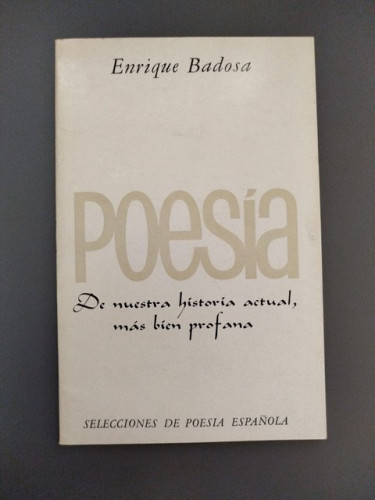 Portada del libro de De nuestra historia actual, más bien profana