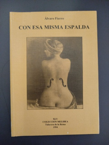 Portada del libro de Con esa misma espalda