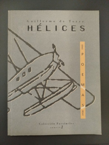 Portada del libro de Hélices. Poemas 1918-1922