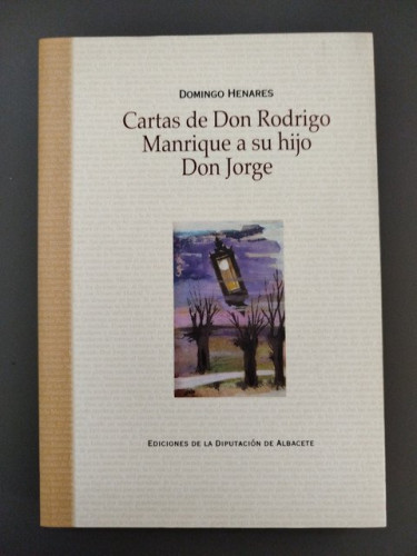 Portada del libro de Cartas de Don Rodrigo Manrique a su hijo Don Jorge