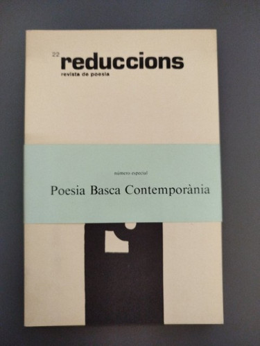 Portada del libro de (Dedicado por el autor) Reduccions. Revista de poesía. Número Especial: Poesia Basca Contemporània