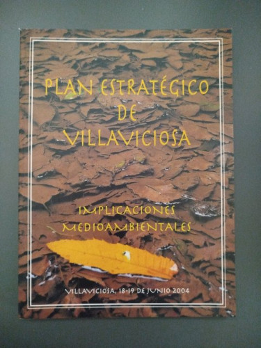 Portada del libro de Plan estratégico de Villaviciosa. Implicaciones medioambientales