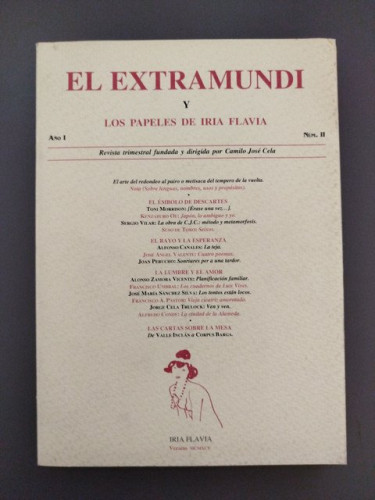 Portada del libro de El Extramundi y los papeles de Iria Flavia. Año I. Nº II
