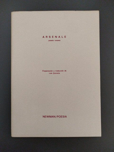Portada del libro de Arsenale. Poesía romana