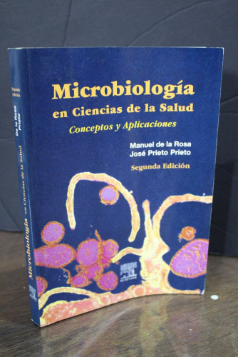 Portada del libro de Microbiología en Ciencias de la Salud. Conceptos y Aplicaciones