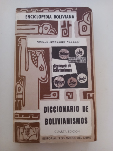 Portada del libro de Diccionario de Boivianismos.