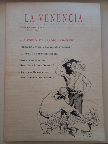 Portada del libro de La Venencia. Revista de Literatura Española. Nº 2-3. Verano-Otoño 1995