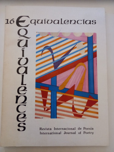 Portada del libro de Equivalencias. Revista Internacional de Poesía. Equivalneces. International Journal of Poetry. Nº16