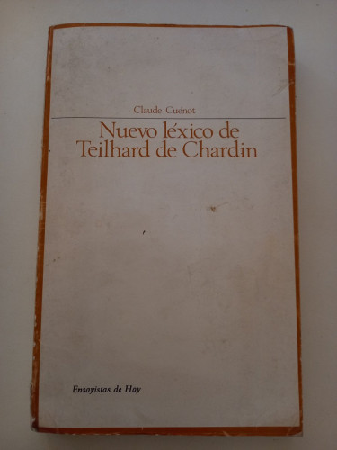 Portada del libro de Nuevo léxico de Teilard de Chardin