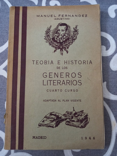 Portada del libro de Teoría e historia de los Géneros Literarios. Cuarto curso, adaptada al plan vigente.