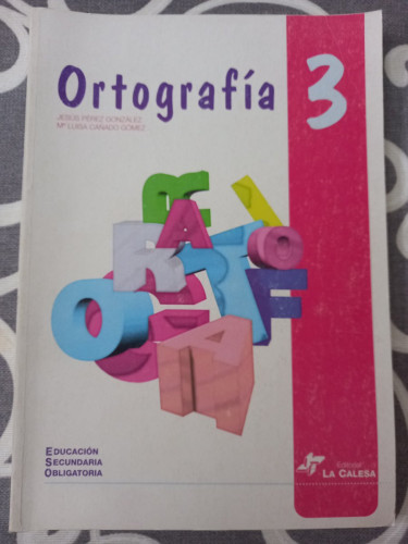 Portada del libro de Ortografía 3. ESO.