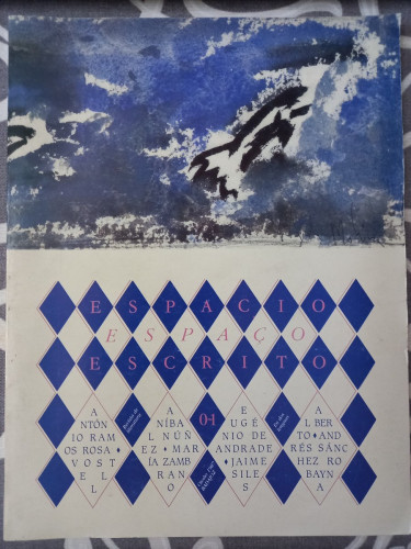 Portada del libro de Espacio Escrito 0-1. Otoño 1987