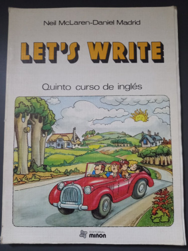 Portada del libro de Let's Write. Quinto curso de inglés