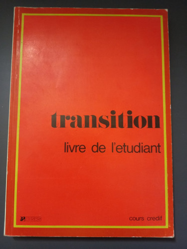 Portada del libro de Transition. Livre de l'etudiant