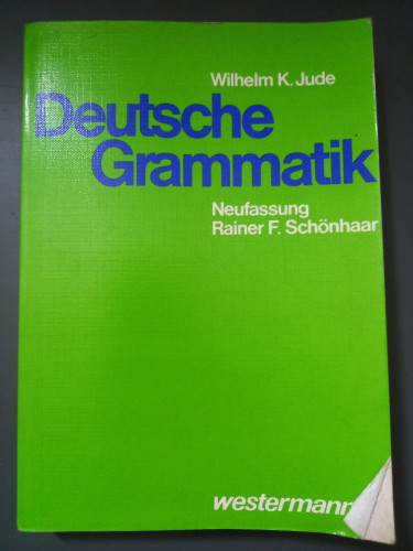 Portada del libro de Deutsche Grammatik