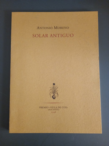Portada del libro de Solar antiguo