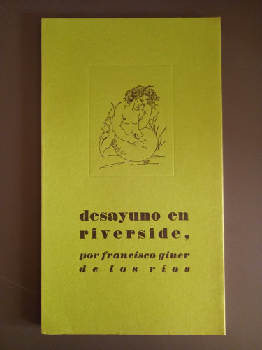 Portada del libro de Desayuno en Riverside.