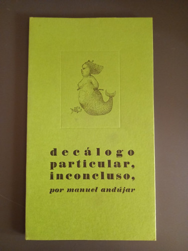 Portada del libro de Decálogo particular, inconcluso