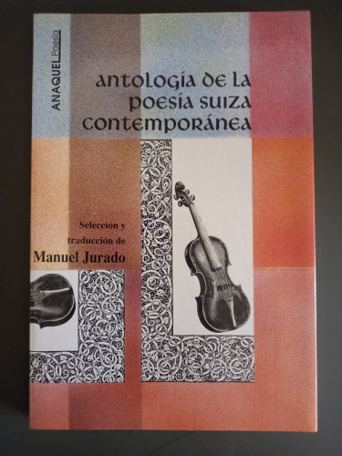 Portada del libro de Antología de la poesía suiza contemporánea