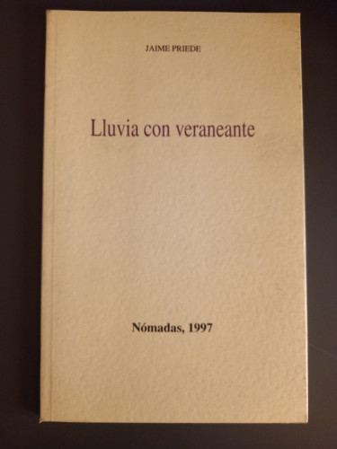 Portada del libro de Lluvia con veraneante