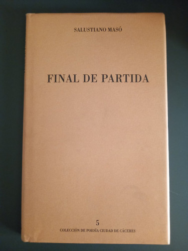 Portada del libro de Final de partida
