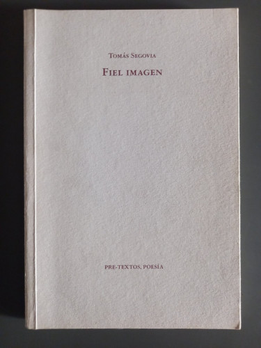 Portada del libro de Fiel imagen. Poemas 1991-1994. - Segovia, Tomás