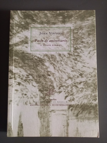 Portada del libro de Paseo de aniversario y otros poemas
