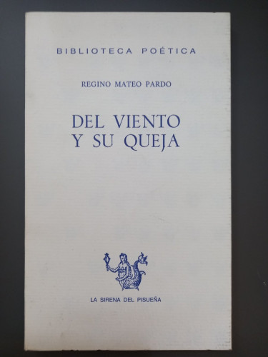 Portada del libro de Del viento y su queja