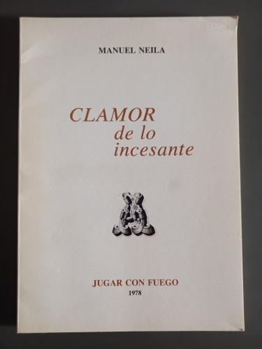 Portada del libro de Clamor de lo incesante
