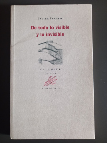 Portada del libro de De todo lo visible y lo invisible