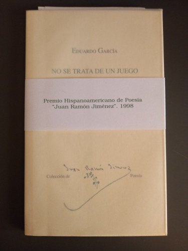 Portada del libro de No se trata de un juego