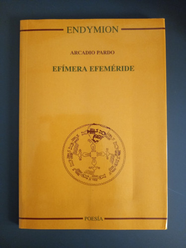 Portada del libro de Efímera efeméride