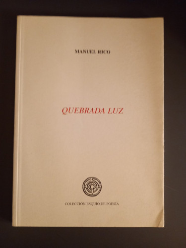 Portada del libro de Quebrada luz