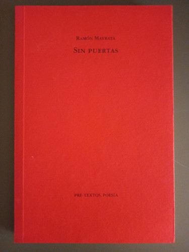 Portada del libro de Sin puertas. Poemas 1990-1991