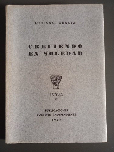 Portada del libro de Creciendo en soledad