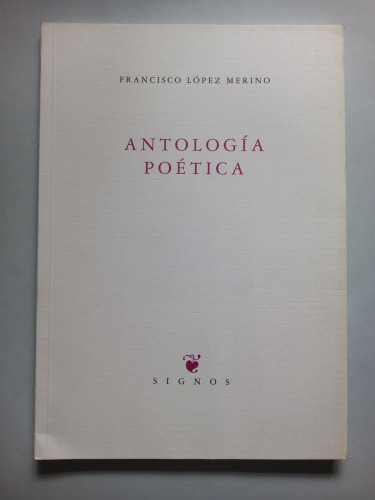 Portada del libro de Antología poética