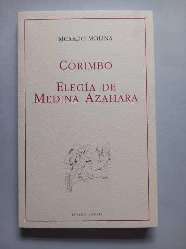 Portada del libro de Corimbo/Elegía de María Azahara