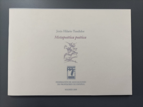 Portada del libro de (Dedicado por el autor) Metapoética poética