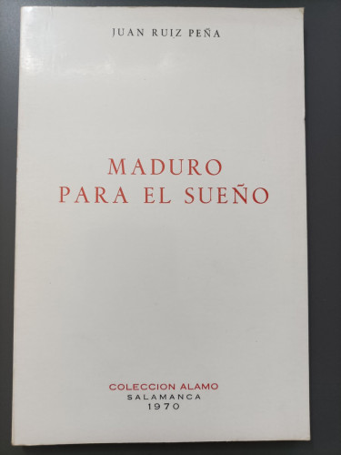 Portada del libro de (Dedicado por el autor) Maduro para el sueño