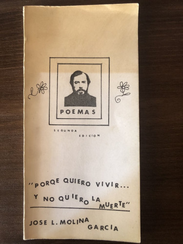Portada del libro de Porque quiero vivir Molina García, José Luis (Dedicado por el  autor)