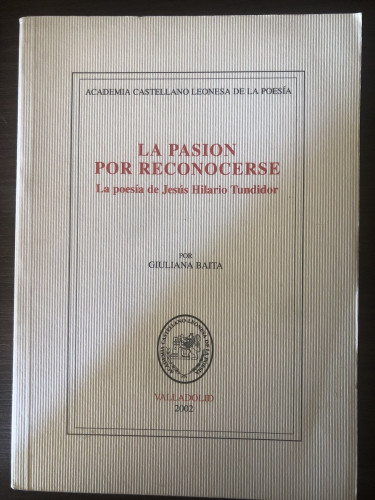 Portada del libro de La pasión por reconocerse Giuliana Baita (Firma del autor)