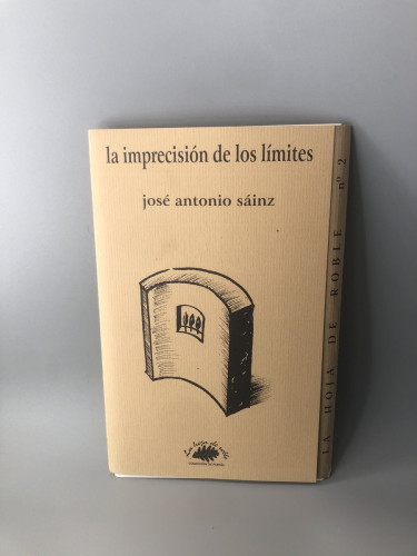 Portada del libro de La imprecisión de los límites Sáinz, José Antonio (Con  una  carta dedicada al autor)