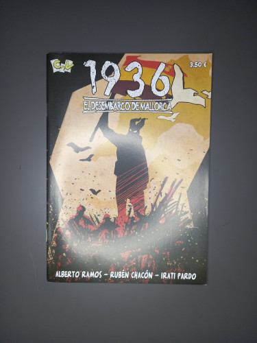 Portada del libro de 1936. El desembarco de Mallorca.- Ramos, Alberto; Chacón, Rubén; Pardo, Irati.