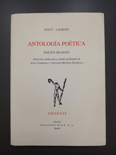 Portada del libro de Antología poética