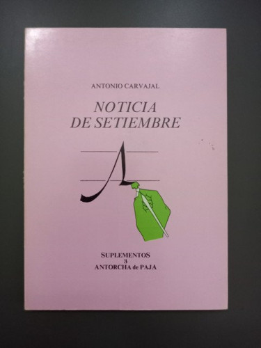 Portada del libro de Noticia de setiembre