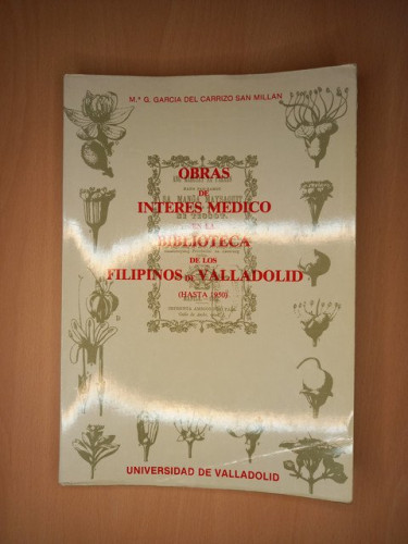 Portada del libro de Obras de interés médico en la biblioteca de los Filipinos de Valladolid (hasta 1950)