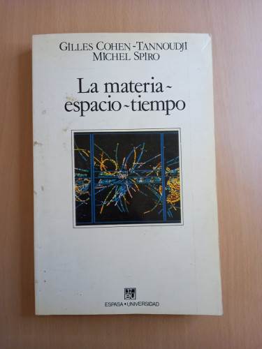 Portada del libro de La materia-espacio-tiempo
