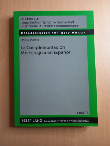 Portada del libro de La Complementación Morfológica en Español