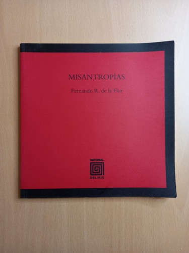 Portada del libro de Misantropías