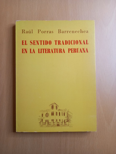Portada del libro de El sentido tradicional en la literatura peruana